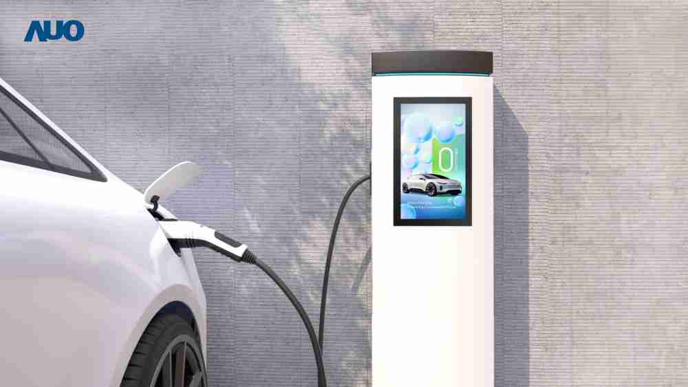 友達〝EVSE車用充電樁解決方案〞專為電動汽車充電樁設計，，，，具有高亮度、、、克服戶外艱難環境的耐溫、、、耐紫外線等特性，，並搭載散熱性及擴充性強的高效能工業電腦，，，，可實現人機互動訴求，，，，如資訊顯示、、支付等應用